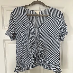 Blue and white striped top - H&M
